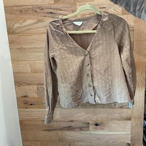 Beige buttoned blouse